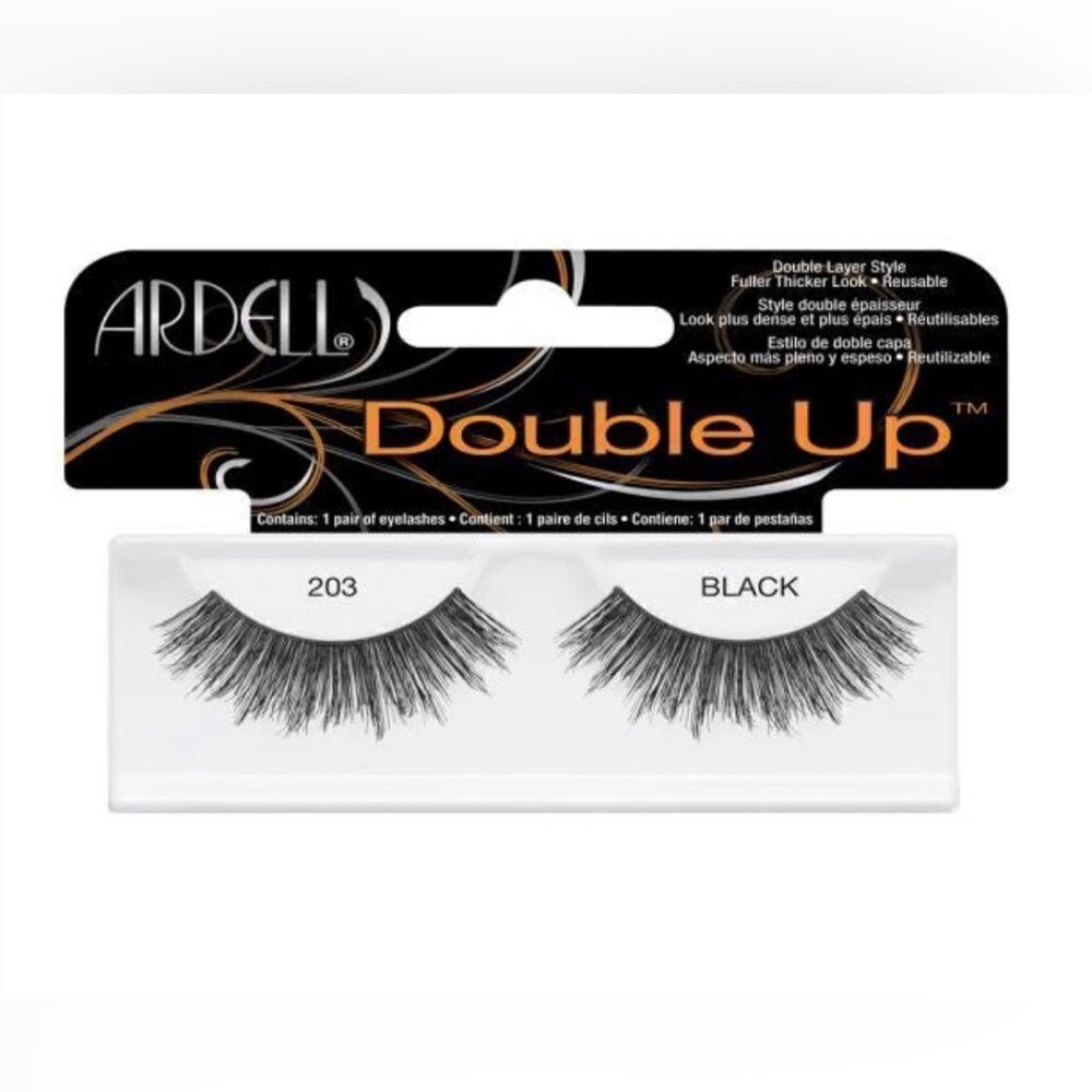 Ardell Double Up Black 203 Strip Lashes - One Pair